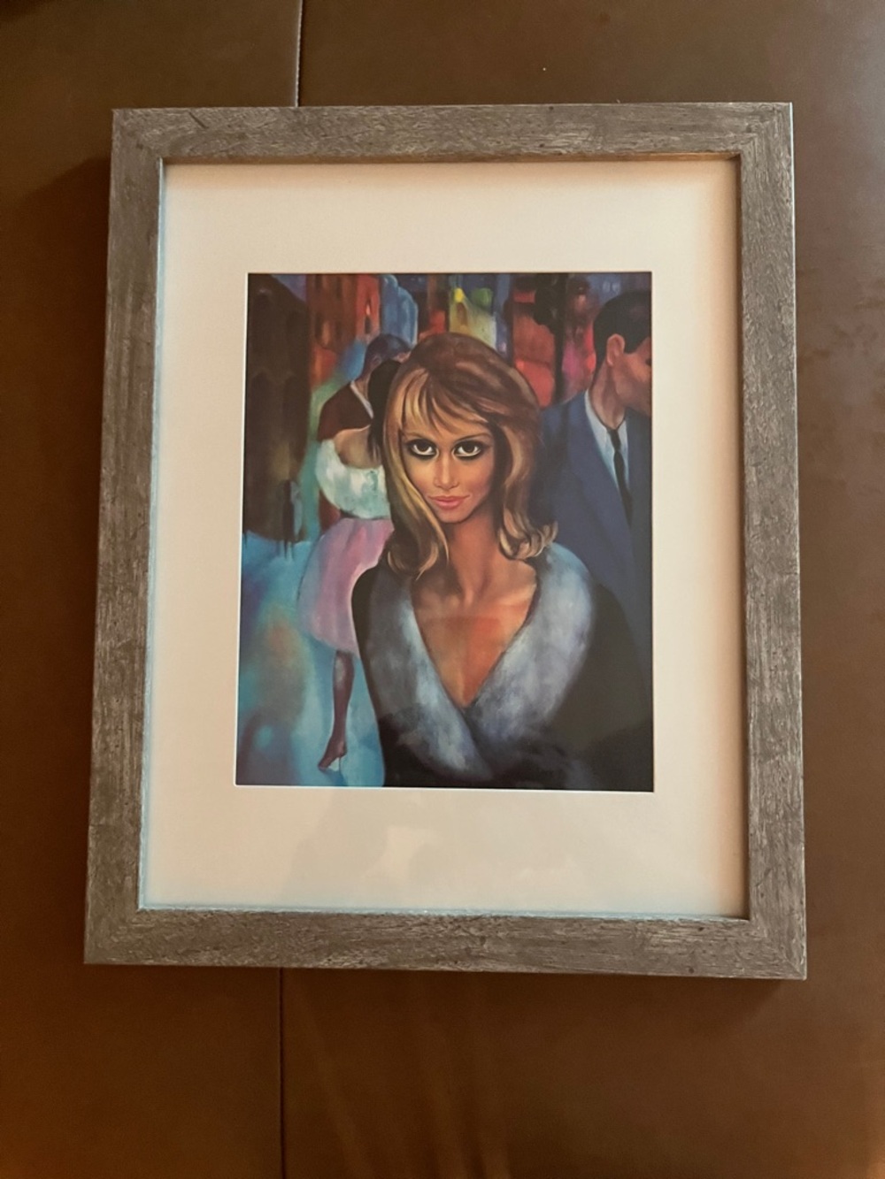 Big Eyes Mid Century Modern Kitsch Print
